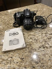 Nikon D80 10.2MP DSLR Camera w/28-70mm Lens & Grip Shutter Count 1.7K