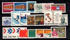 Italie 1969-70 Sass. 1109-28 Neuf ** 100% Europe CEPT,Personnalités,Ski alpin