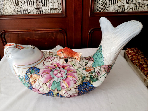 Soupiere forme poisson koi - poisson,