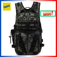  Sac à Dos de Pêche Grande Capacité - Sac Tactique pour Pêche et Camping