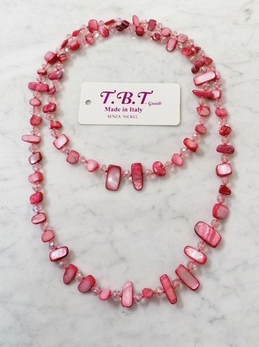 Moderne collier long nacre - long,