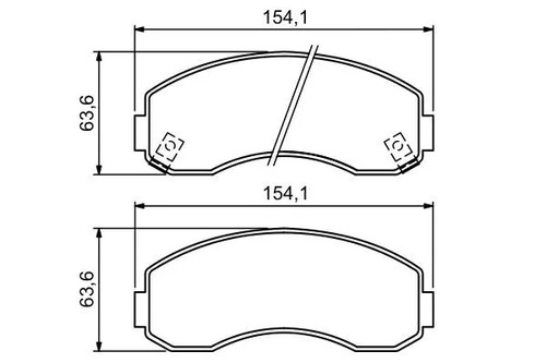 Plaquettes frein 986 494 - 0,