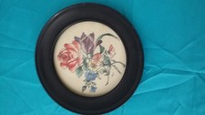 ANCIENNE AQUARELLE RONDE DECOR