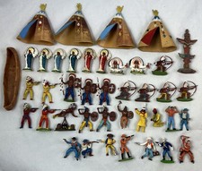 Lot de figurines cowboys