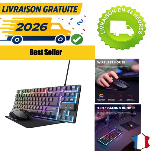 Ensemble clavier gaming azerty - ensemble,