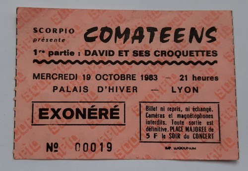 Ticket billet place - place, concert