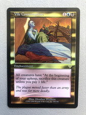 Mtg Magic Invasion Vile Consumption Card FOIL English LP