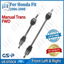 OE Front Pair LH RH CV Axle Shaft Set for 06 07 08 Honda Fit L4-1.5L FWD Manual