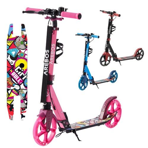 Arebos trottinette avec roues - trottinette,