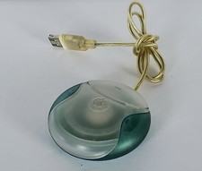 Apple M4848 USB Mouse bondi blue teal iMac 1998 iBook Power Mac G3  Hockey Puck