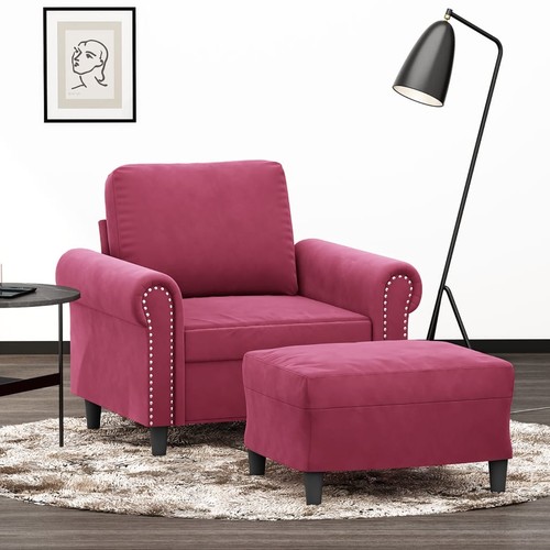 Fauteuil avec repose pied - fauteuil, gris