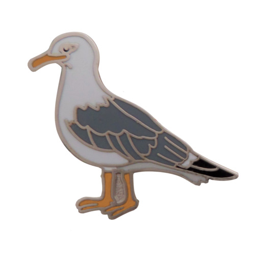 Seagull herring gull - herring, badge