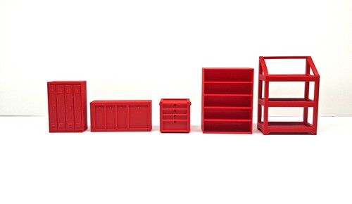 Lot meubles rouges pour - lot,