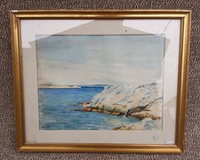 Ancien tableau cadre en bois