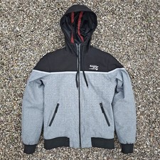 Furygan S 34-36 Sektor Motorcycle Jacket Men's Black Grey Hooded Protective Gear