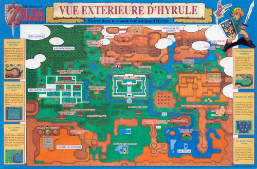 Poster map carte - the, legend