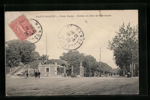 Cpa saint mandé - saint-mandé,, porte