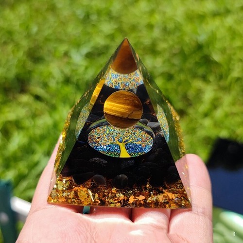 Orgonite pyramide arbre vie - orgonite,