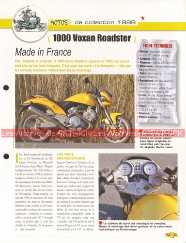 Voxan 1000 roadster - 1000, 1999