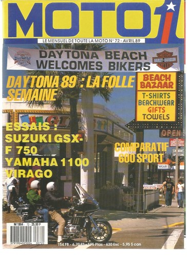 Moto daytona 1989 - 1, n°72