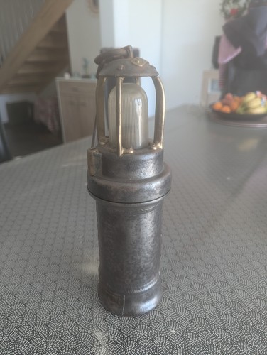 Ancienne lampe mineur - ancienne, de