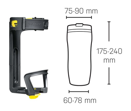 Topeak portabidón ajustable - portabidón,