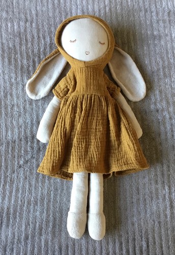 Doudou peluche poupée lapin - peluche,
