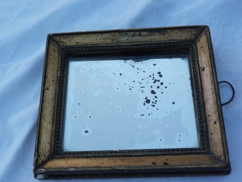 Ancien petit miroir mercure - petit,