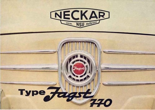 Catalogue brochure neckar nsu - brochure, (nsu