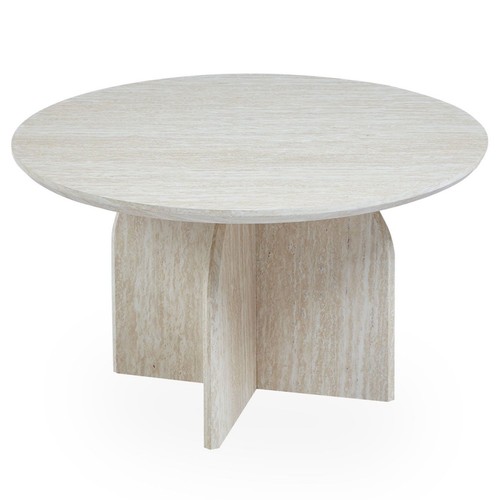 Table basse effet travertin - table,