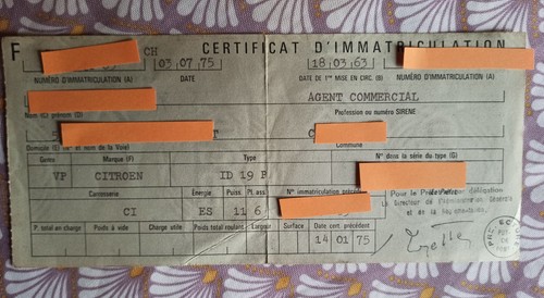 Carte grise collection - collection, citroen