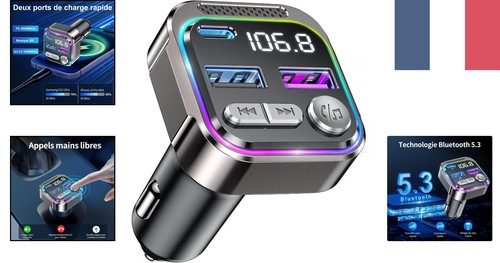 Transmetteur bluetooth pour - fm,