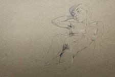 Karl Ludwig Nagel Femme Akt Nu Femme Nu Dessin 1920