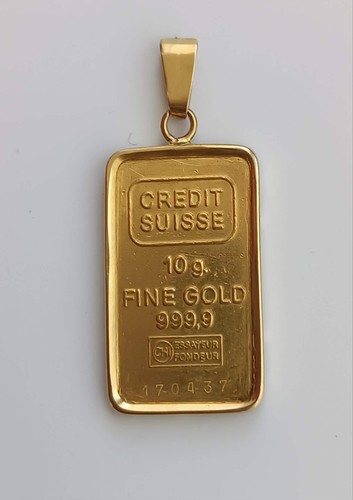 Vintage pendentif lingot or - pendentif,