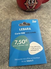 carte sim prepayee lebara