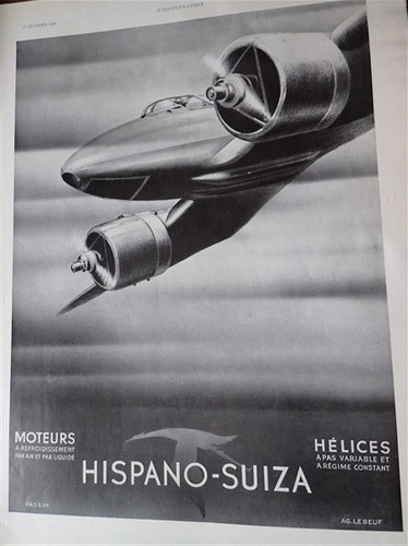 Hispano suiza avion - avion, moteurs