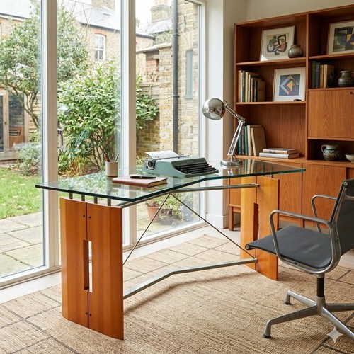 Bureau vintage noyer tanganyka - vintage,