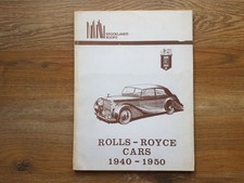 Ancien livre Rolls-Royce Cars