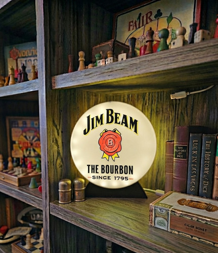 Enseigne jim beam lumineuse - jim,
