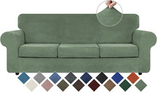 4 fundas sofa terciopelo