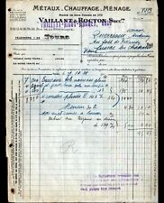 TOURS (37) METALS / HEATING / HOUSEHOLD ""VALIANT, NICOT & MACRET"" in 1921