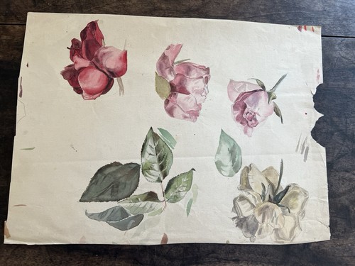 Dessin ancien aquarelle xixe - dessin,,