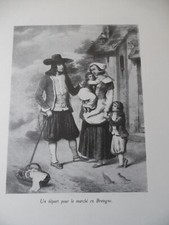  - Regional Folk Costume - Brittany - Departure for the Market - (1930)