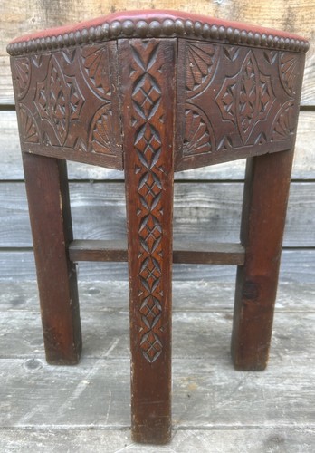 Tabouret marocain cèdre - marocain,