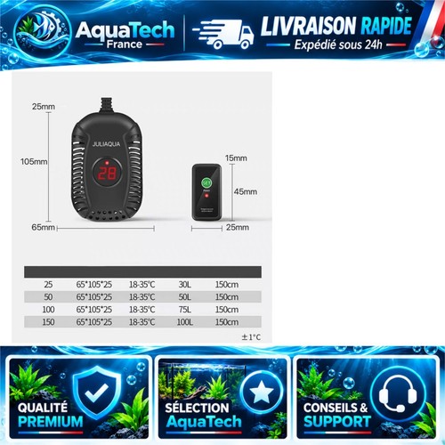 Chauffage aquarium 25w avec - 25w,