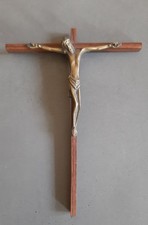 Crucifix bronze et palissandre