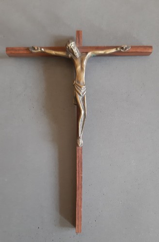 Crucifix bronze palissandre - et,