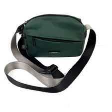 Hedgren Small Neutron Crossbody Bag Green Nylon Travel Handbag Purse Unisex