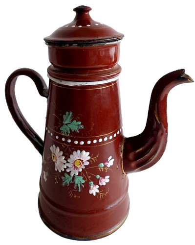 Cafetière tôle emaillée - cafetière, en