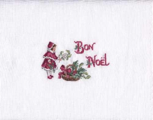 Broderie point croix - de,